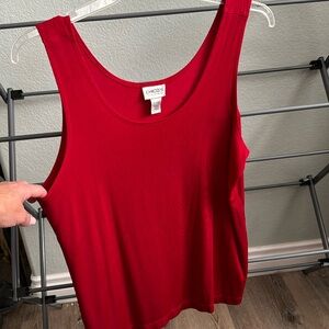 Chico’s  Travelers red tank top size 3 plus size 16/18